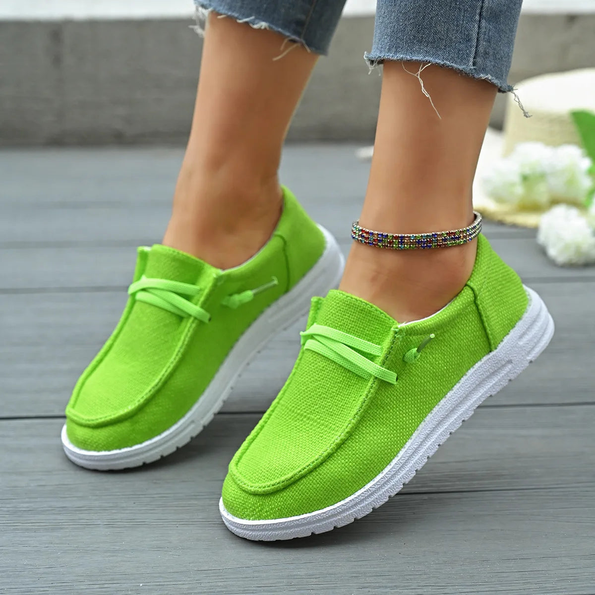 Chaussures Vulcanisées Sport Flat Femme 2025 – Casual Fashion Printemps Automne