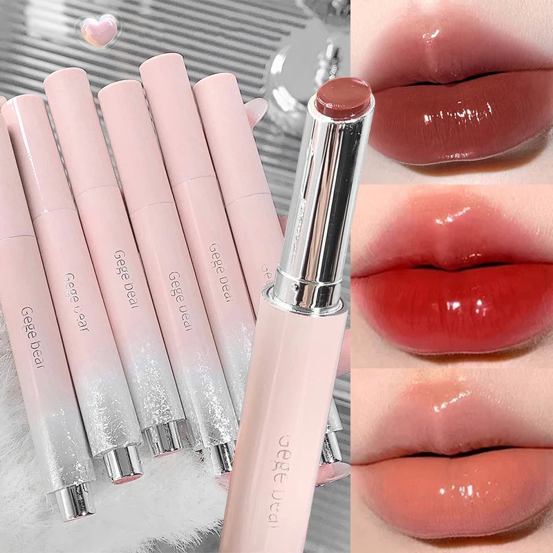 Gloss Jelly 6 Couleurs Miroir Hydratant – Rouge à Lèvres Solide Brillant Teinture Maquillage