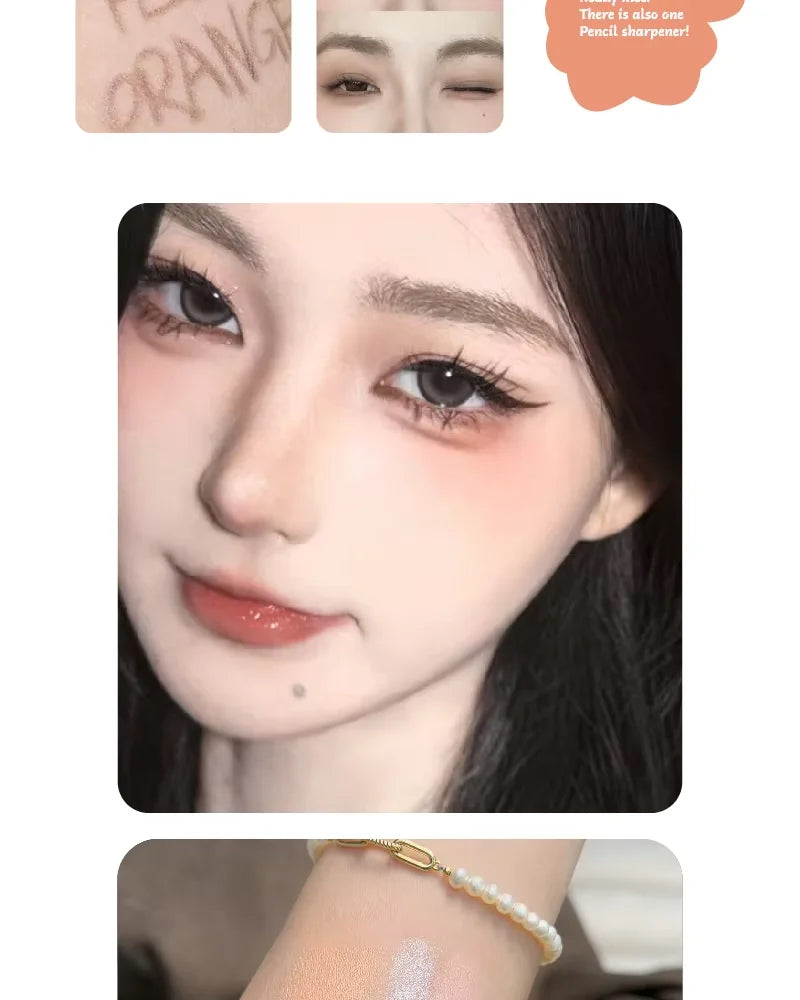 Kit Maquillage Mini 6 Pcs Herorange – Gloss, Lip Tint, Eyeliner, Blush & Fard à Paupières | Waterproof Longue Tenue