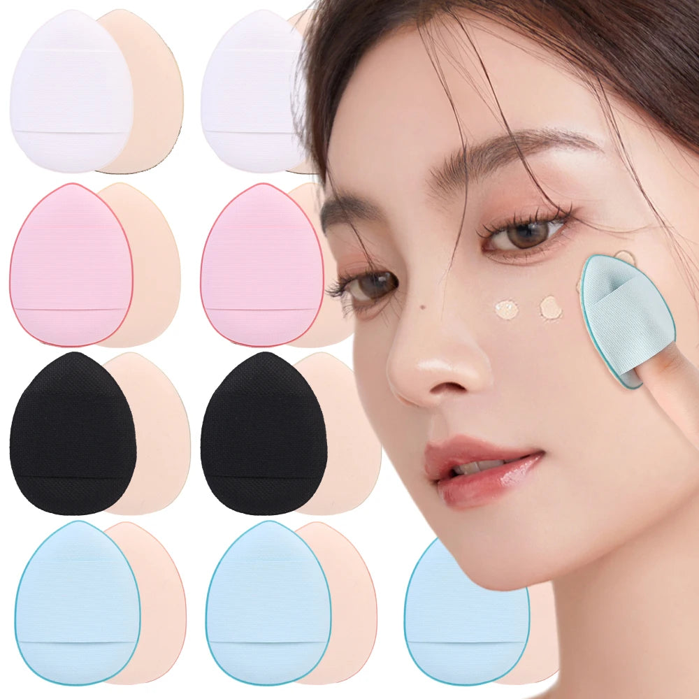 Lot 20 Mini Puffs Coussin d’Air Doigt – Éponge Maquillage Professionnelle | Fond de Teint, Correcteur & Anti-Cernes | Sec & Humide
