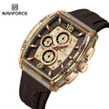 Montre Homme NAVIFORCE 2025 Militaire Sport Quartz – Étanche 50M Silicone Date Haute Qualité