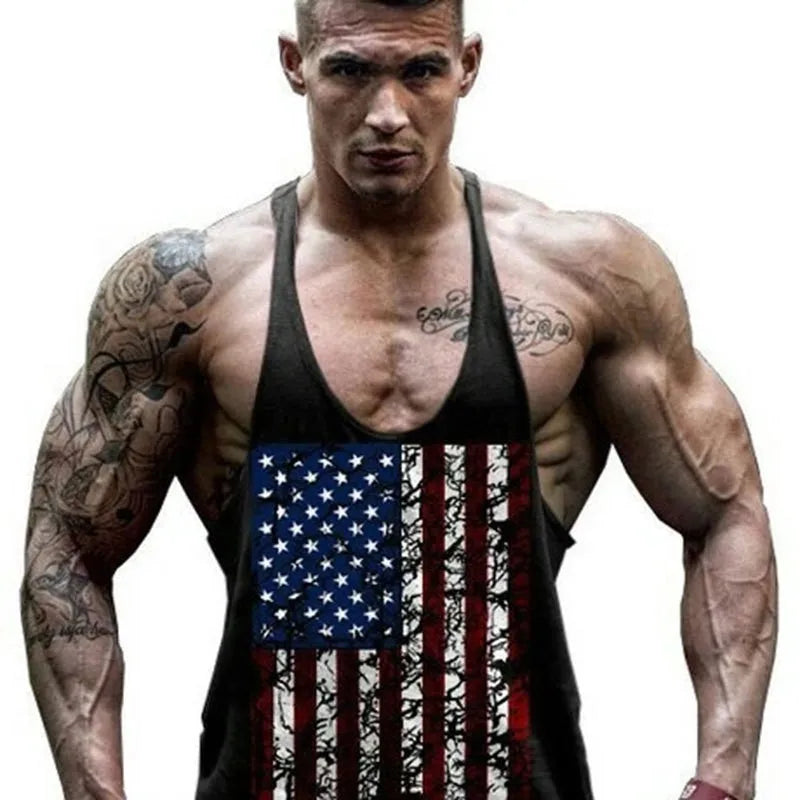 Débardeur Stringer Y-Back Homme Coton – Musculation & Bodybuilding | Sans Manches Respirant | Fitness & Workout Été