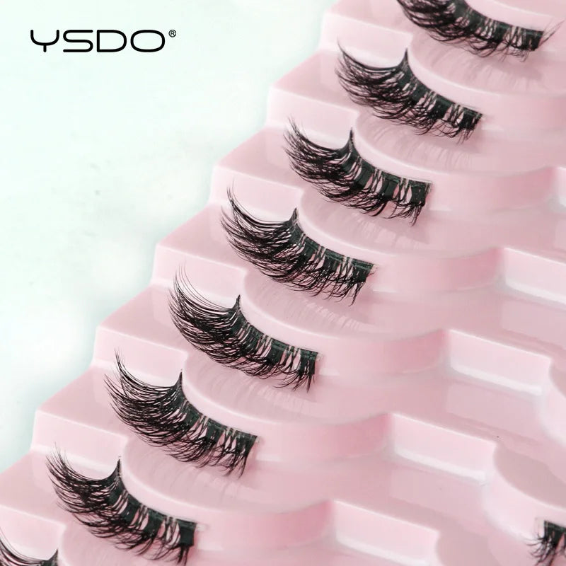 Faux Cils Mink 3D YSDO – Lot 3/5/10 Paires | Maquillage Dramatique Naturel