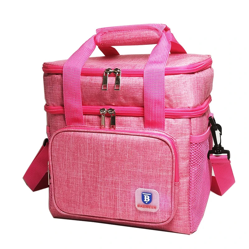 Sac Repas Isotherme – Lunch Bag Pique-Nique Camping Travail École Anti-Fuite Bandoulière