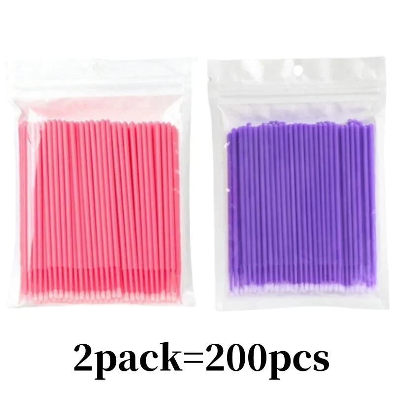 Micro Applicateurs Jetables Cils & Cosmétiques – Lot 100 à 400 Pcs | Cotons-Tiges Précision Maquillage