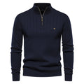 Pull Homme Zip Col Montant Coton Tricoté – Pullover Chaud Qualité Premium Automne Hiver | Mode Homme Premium