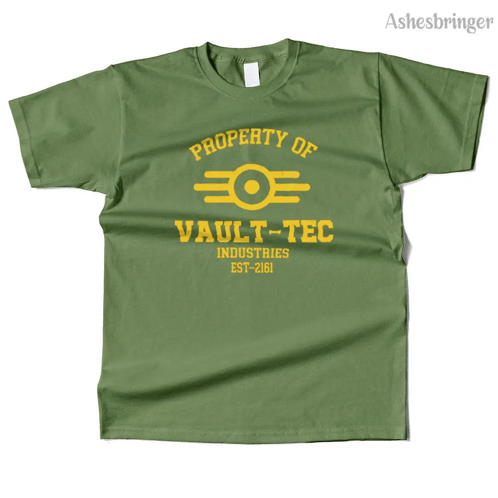 T-Shirt Unisexe Coton Vault-Tec Graphic Streetwear Casual – Tee Gaming Fallout Fan Art Homme & Femme | Mode Geek Pop Culture