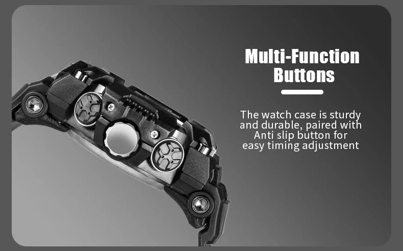 Montre Homme SMAEL 8099 Militaire Digital Sport – Étanche 50M LED Chronographe Antichoc