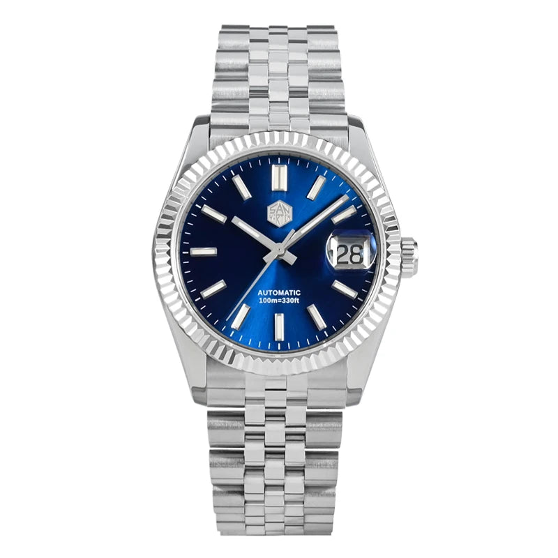 Montre Homme Luxe San Martin 36.5mm Automatique Verre Saphir Étanche 100m BGW9 – Dress Watch Fashion