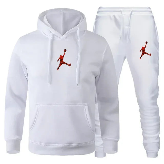 Herren Jogginganzug 2-teilig Langarm Sweatshirt + Freizeithose Fitness Sport Herbst Winter Fashion Bequem Trendig Zeitlos – Premium Jogginganzug 2-teilig Sport Casual Herbst Winter | Herrenmode Sportswear Premium