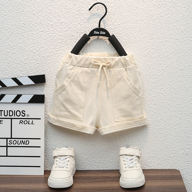Ensemble 2 Pièces Bébé Garçon Été T-Shirt Imprimé Lettres + Short Cargo Coton – Tenue Fashion Infant