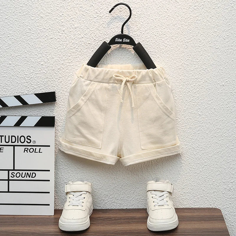 Ensemble 2 Pièces Bébé Garçon Été T-Shirt Imprimé Lettres + Short Cargo Coton – Tenue Fashion Infant