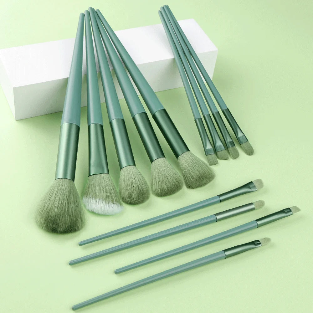 Set de Pinceaux Maquillage 13 Pièces - Synthétiques Premium