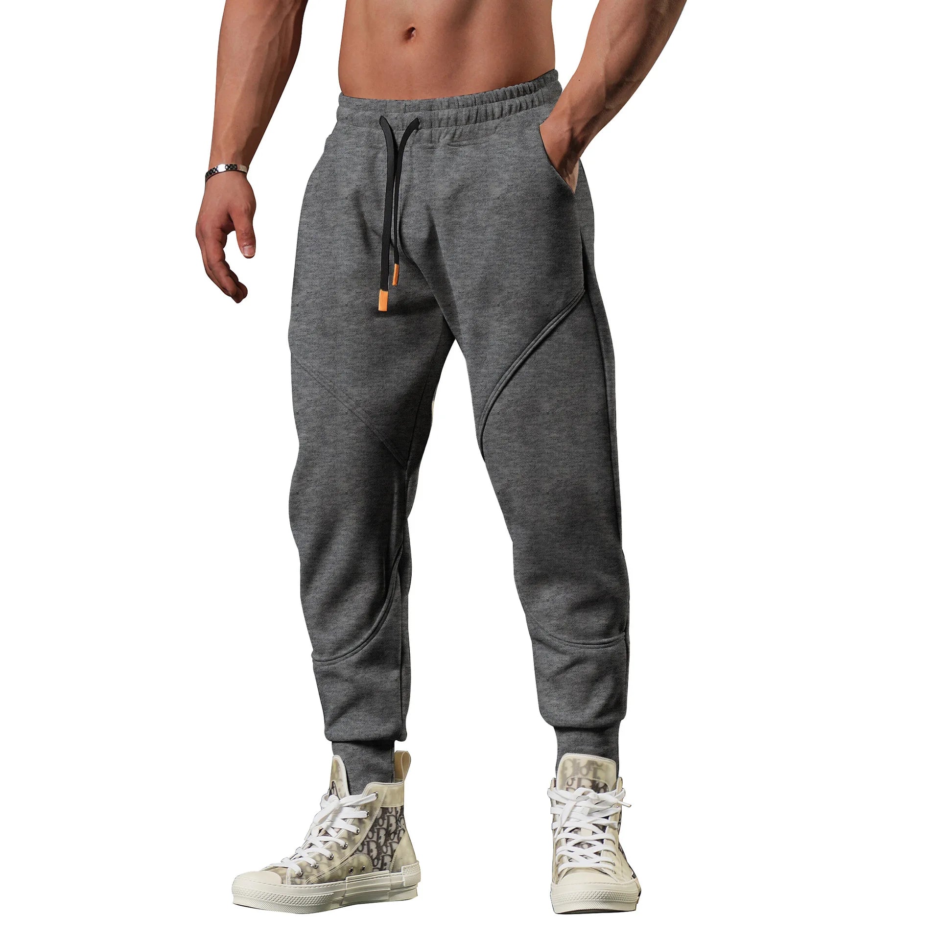 Jogging Homme Sport Casual Hiver Loose Épais Outdoor Running Bas Resserre Sweatpants Gym Basketball Entraînement – Pantalon Survêtement Chaud Streetwear | Mode Homme Sport Premium