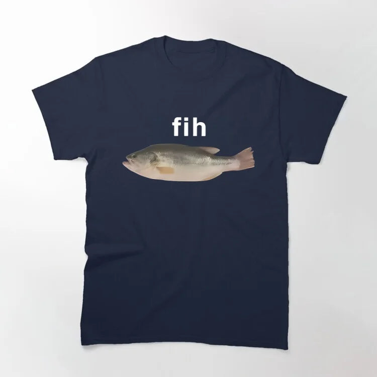 T-Shirt Homme Mème Poisson Humour Harajuku Oversize Manches Courtes Été Y2K Casual Funny Tendance Confortable Viral – T-Shirt Humour Premium Mème Poisson Harajuku Oversize Y2K | Mode Homme Pop Culture Humour Premium