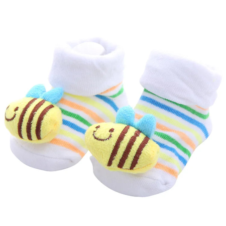Chaussettes Bébé Unisexe Motifs Animaux Cartoon – Antidérapantes Nouveau-Né Toddler Cadeau Naissance