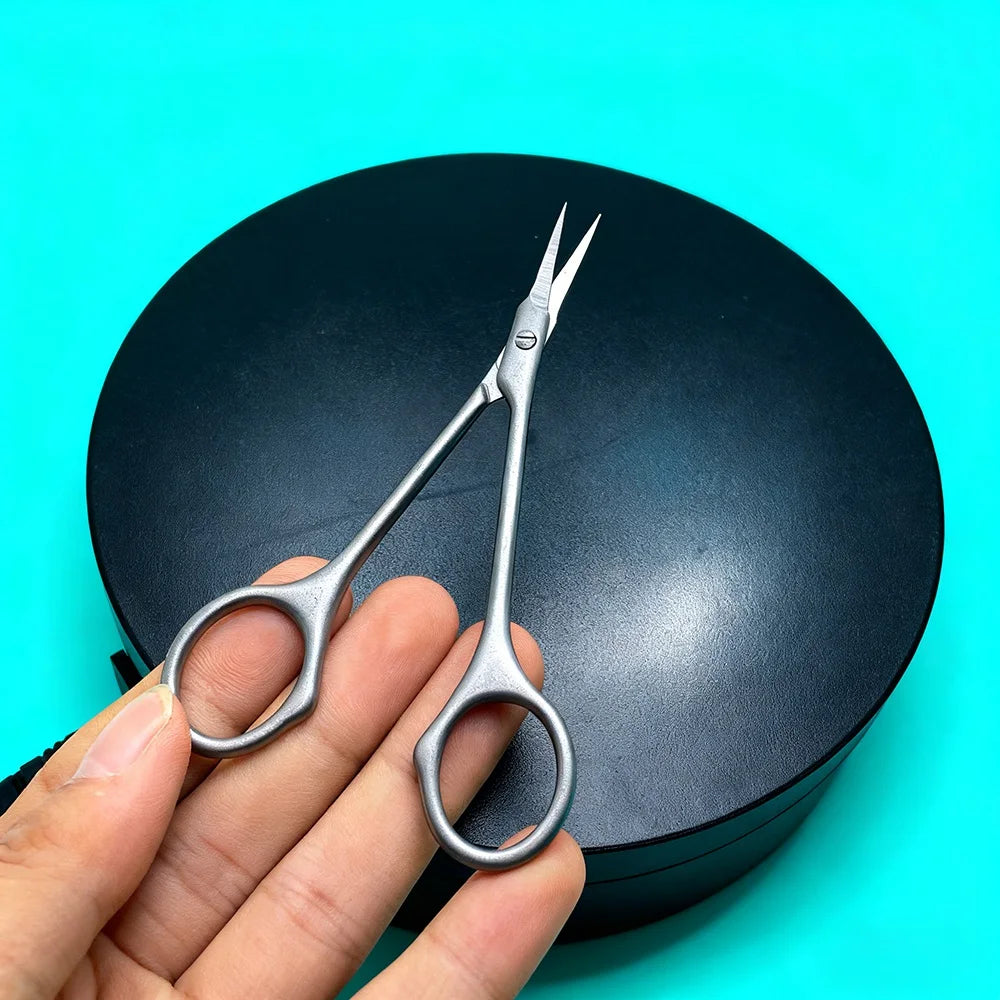 Ciseaux Manucure Inox Style Russe – Lame Courbée Ultra-Tranchante | Coupe-Ongles & Outil Beauté Professionnel