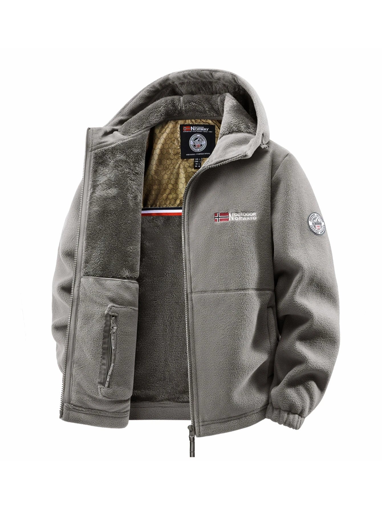 Veste À Capuche Homme Automne Hiver Outdoor Polyvalente Streetwear Voyage Casual Élégante | Jacket Outdoor Premium