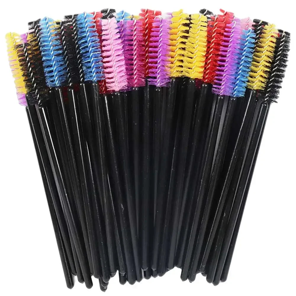Lot 50 Brosses à Cils Jetables Crystal – Extensions de Cils & Application Mascara Professionnelle | Usage Unique