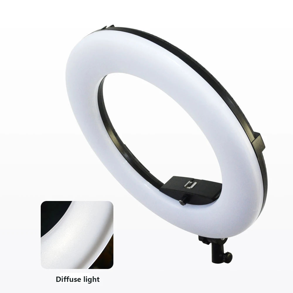 Anneau Lumineux LED 18 Pouces 96W Yidoblo FE480 avec Trépied – Bi-Couleur Studio Photo & Vidéo | Lampe Salon Beauté Maquillage Vlog