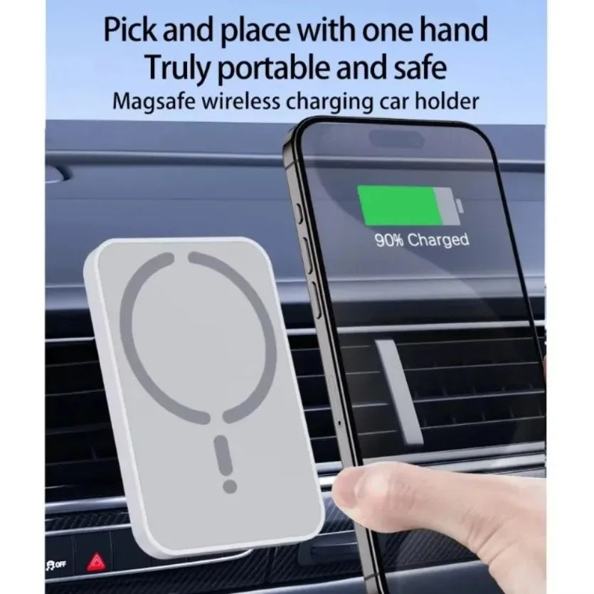 VIKEFON Chargeur Voiture 15W Magnétique Air Vent – Support Magsafe iPhone 17-12 Pro Max