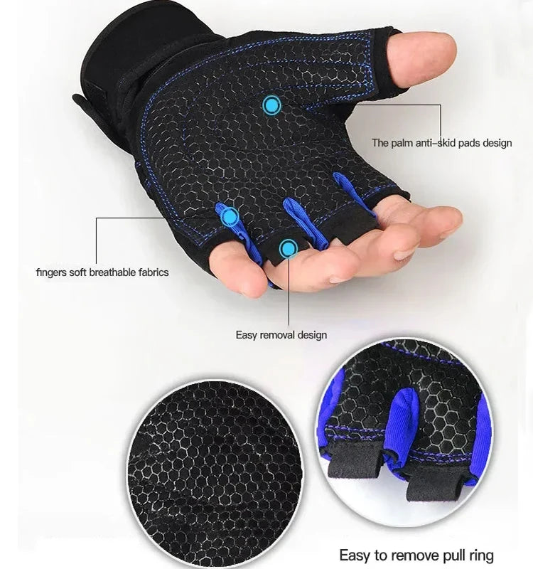Gants Sport Unisexe Anti-Choc & Anti-Glisse – Protection Poignets | Cyclisme, Randonnée, Musculation & Fitness | Homme & Femme