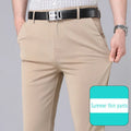 Herren Stretch Slim Hose Einfarbig – Smart Casual Schnelltrocknend Büro Koreanischer Stil Gerade Frühling Herbst | Premium Herrenmode