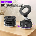 Support Voiture Magnétique 15W 360° Pliable – Chargeur Sans Fil Ventouse Navigation GPS