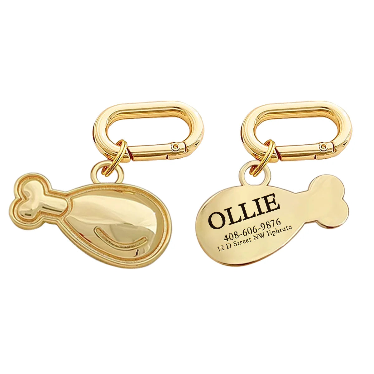 Plaque ID Personnalisée Chien & Chat Memopaw Cuivre Gravure Gratuite Anti-Perte – Médaillon Nom Collier | Accessoires Animaux