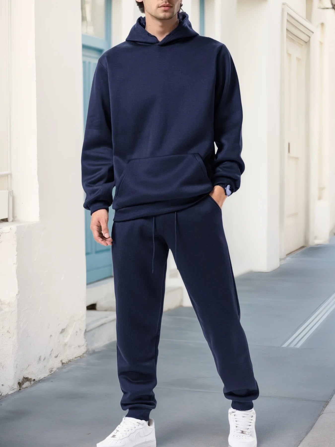 Ensemble Tracksuit Hoodie + Pantalon Homme 2025 – 2 Pièces Sport Casual Automne Hiver S-3XL