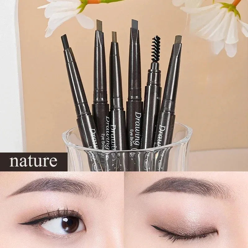 Crayon Sourcils Double Embout – Ultra-Fin Waterproof Longue Tenue | Maquillage Professionnel