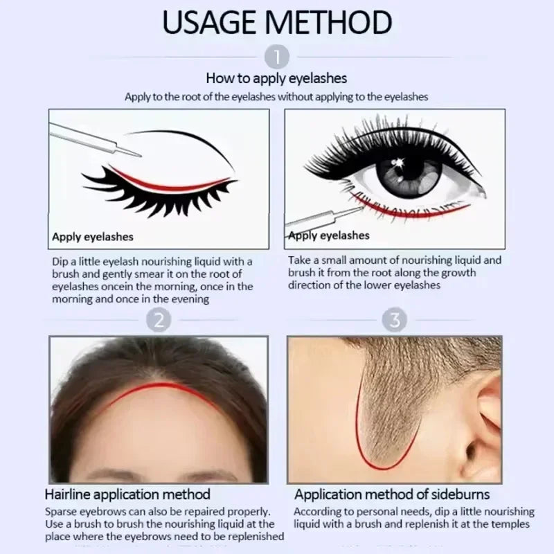 Wimpern- & Brauenwachstumsserum – Schnelleres Wachstum, Dichte & Anti-Haarausfall | Natürliche Pflege für einen intensiven Blick
