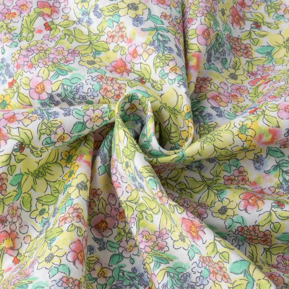 Robe Été Fille Fleurie Smockée Manches Volantes – Tenue Quotidienne Adorable 1-6 Ans
