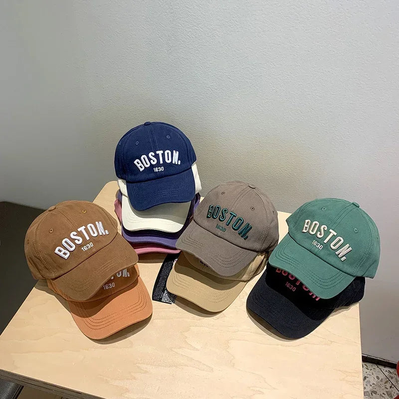 Casquette Baseball Enfant Brodée Lettre Unisexe – Bob Soleil Réglable Printemps Été Garçon Fille Bébé