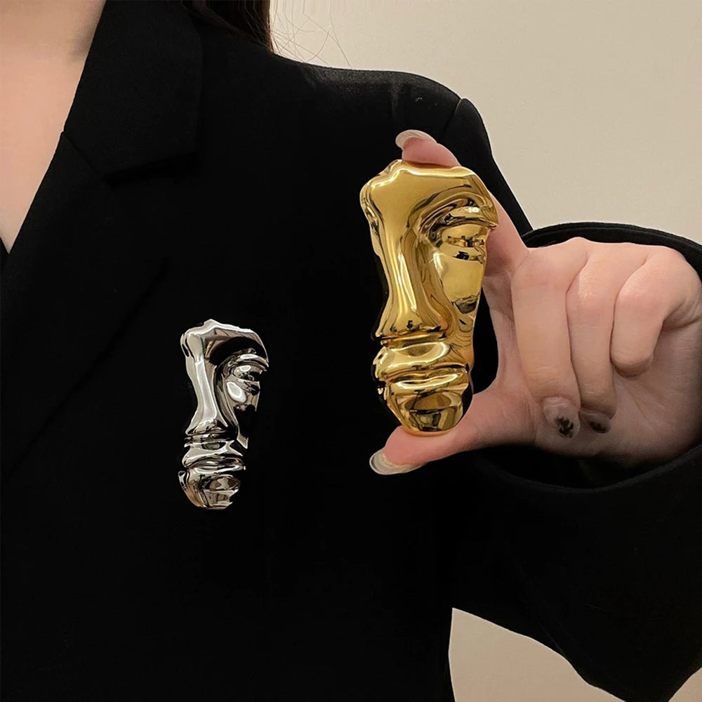 Broche Fleur Métal Style Punk & Fashion – Accessoire Veste, Costume & Manteau | Idée Cadeau Tendance Unisexe
