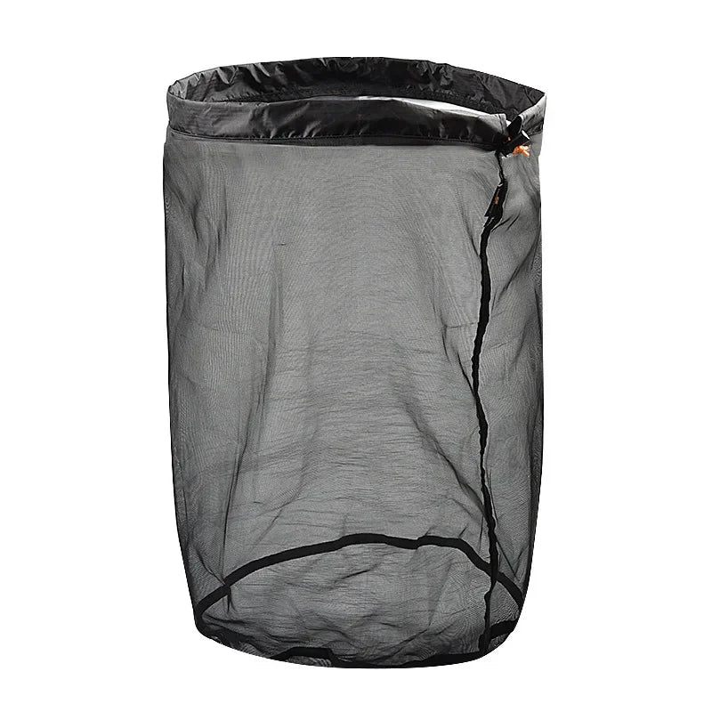 Sac Filet Nylon Ultraléger Cordon – Rangement Sac de Couchage Voyage Randonnée Camping Outdoor S/M/L/XL/XXL
