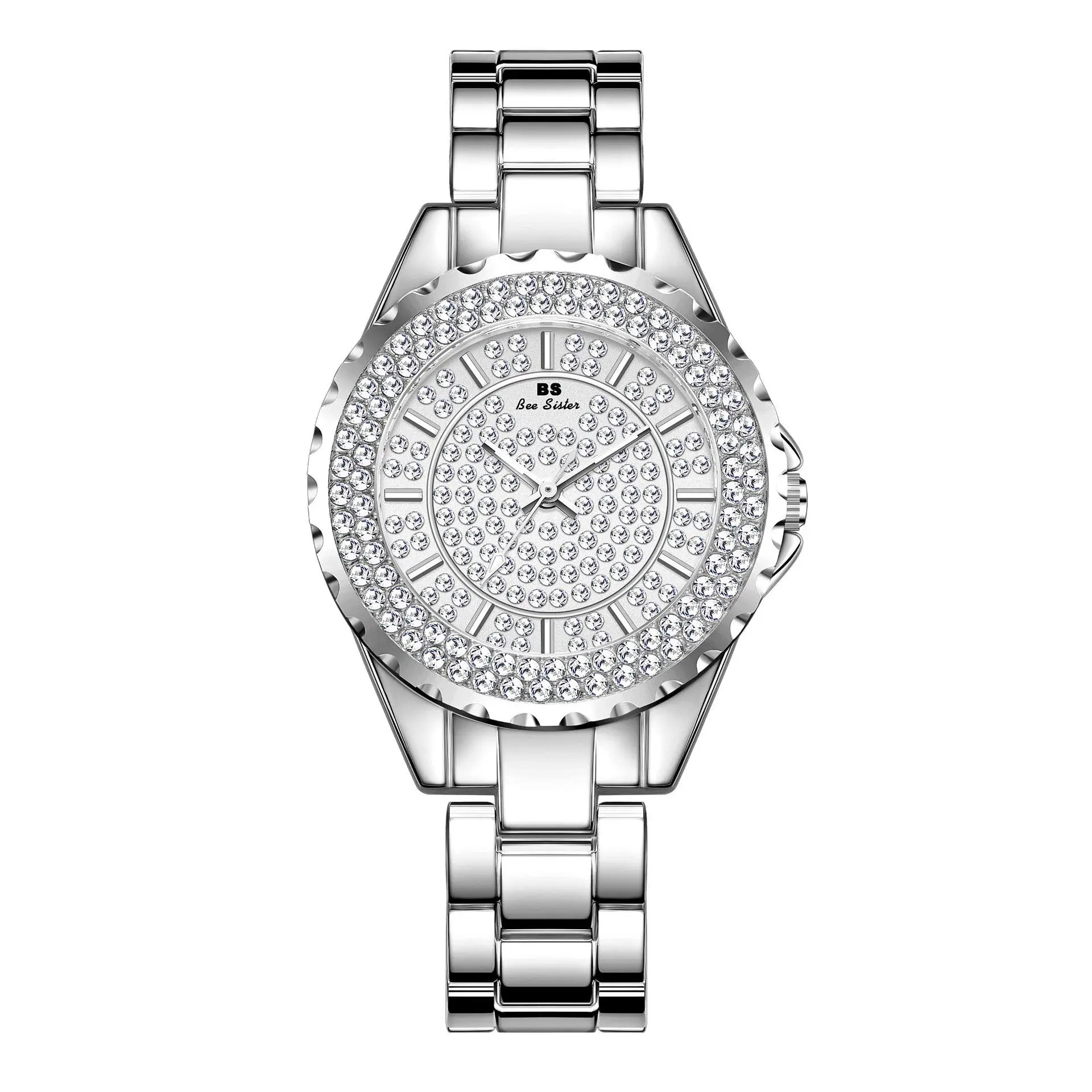 Montre Femme Or Bracelet Dress Luxe 2025 – Acier Complet Élégante Fashion Top Brand