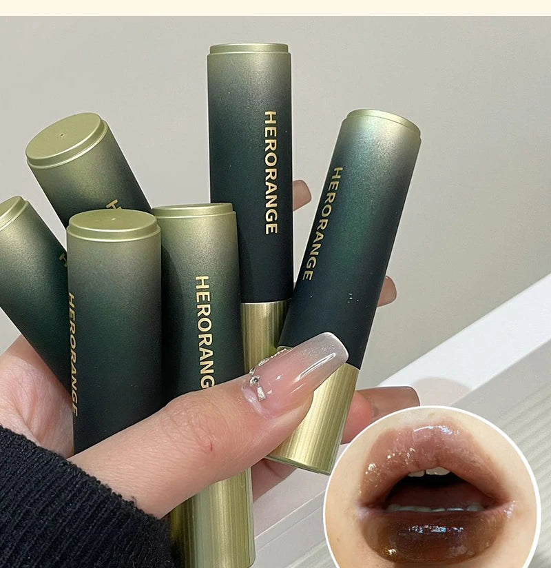 Gloss Jelly Chocolat Brun – Stylo Miroir Nacré Waterproof | Lèvres Hydratées & Brillantes