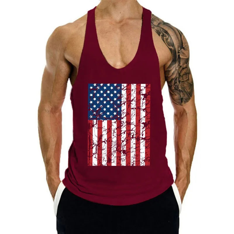 Débardeur Stringer Y-Back Homme Coton – Musculation & Bodybuilding | Sans Manches Respirant | Fitness & Workout Été