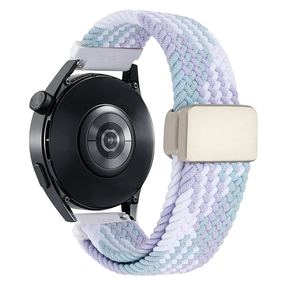 Bracelet Nylon Tressé Magnétique Suunto 20mm & 22mm – Compatible Ocean, Vertical, Race S, 5, 9 Peak Pro DLC & 3 Fitness | Premium