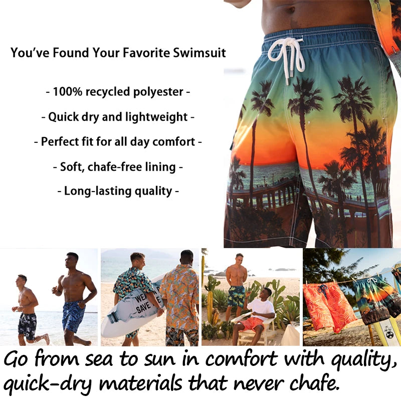 Short de Bain 3D Imprimé Homme Femme – Beach Pants Volleyball Sport Gym Été
