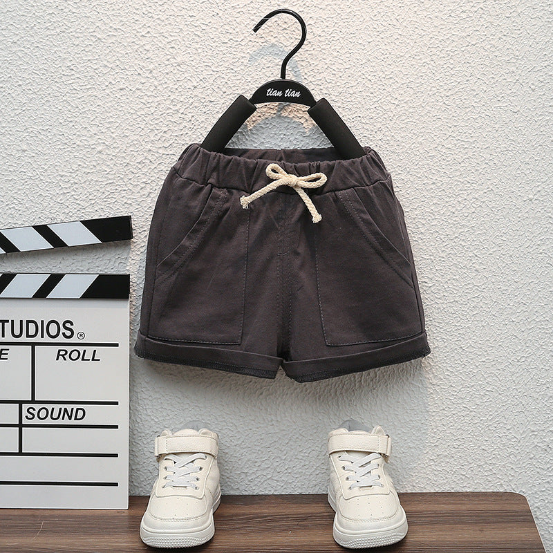 Ensemble 2 Pièces Bébé Garçon Été T-Shirt Imprimé Lettres + Short Cargo Coton – Tenue Fashion Infant
