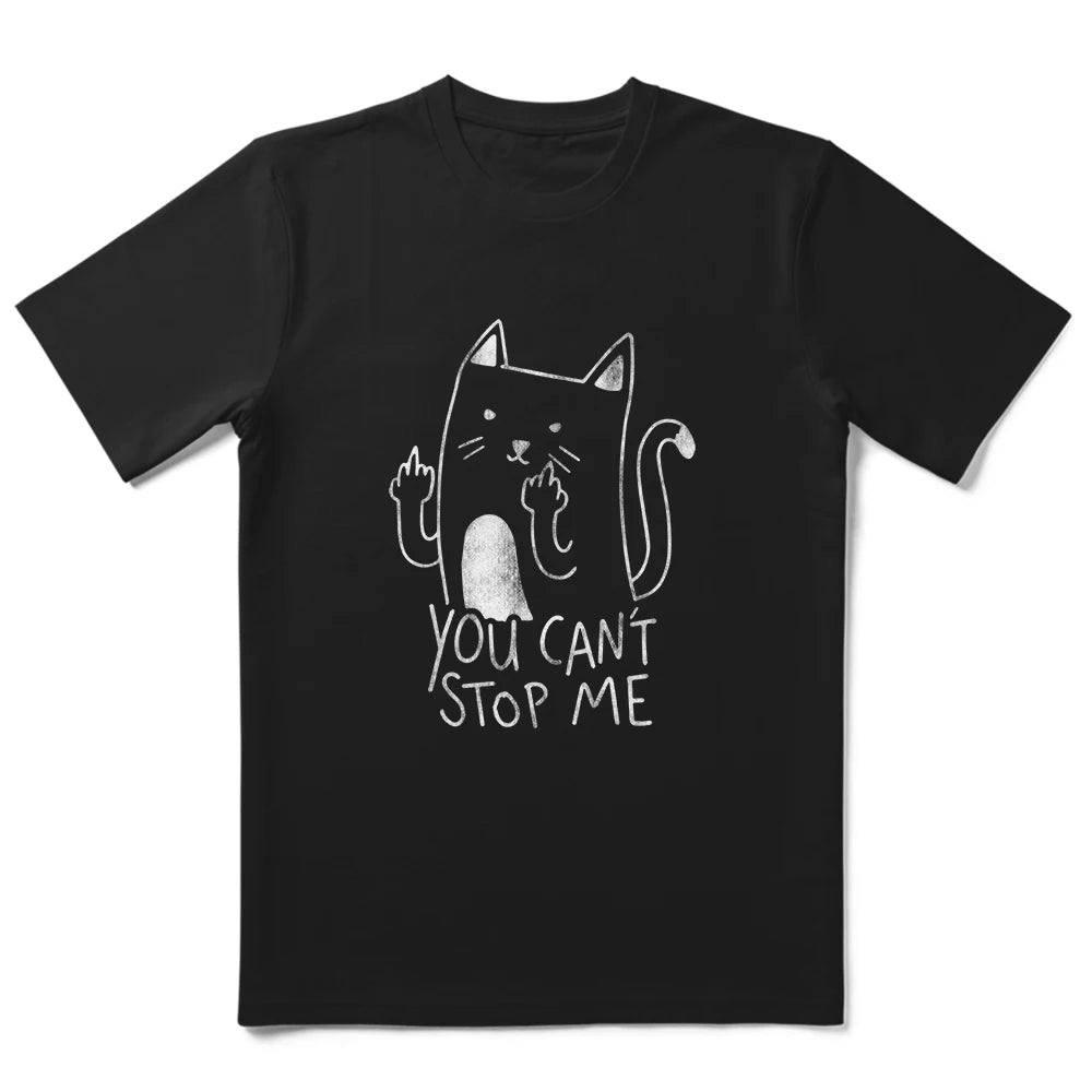 T-Shirt Homme 100% Coton Imprimé Chat Cool Loose Été Manches Courtes Col Rond Casual Tendance – Tee Graphique Félin Streetwear | Mode Homme Premium
