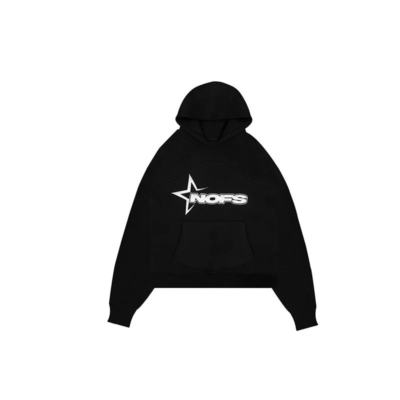 Sweat à Capuche Homme Y2K Harajuku Hip Hop Imprimé Lettres Loose Punk Rock Gothic Goth Streetwear Tendance Alternatif Urbain – Hoodie Y2K Premium Goth Streetwear | Mode Homme Y2K Alternatif Premium
