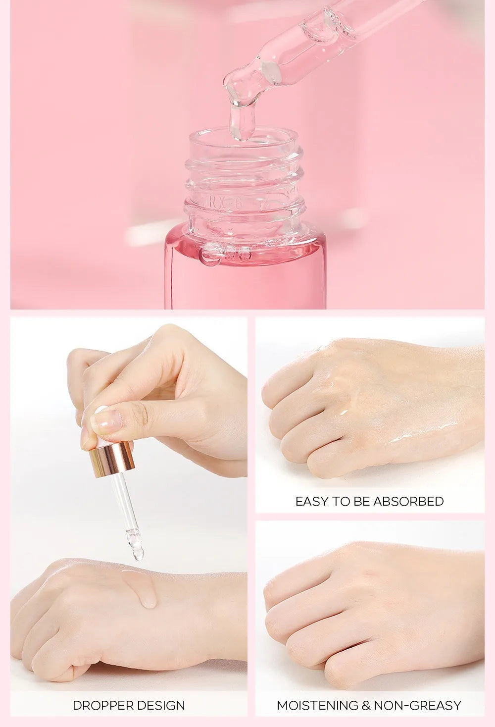 Essence Visage Sakura Laikou 17ml – Éclat Anti-Rides Hydratante Raffermissante Blanchissante