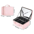 Vanity Case de Voyage LED 3 Couleurs avec Miroir – Trousse Maquillage Lumineuse & Intelligente | Femme