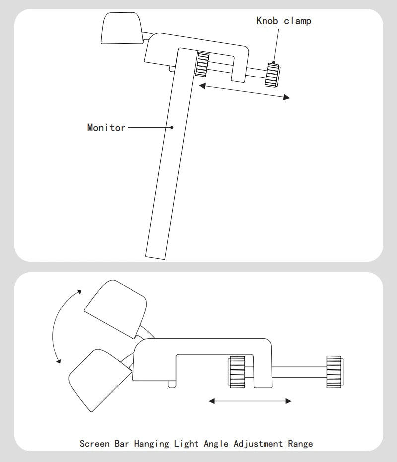 Barre LED Moniteur – Lampe Bureau Dimmable Accroche Écran | Éclairage Laptop & Office Sans Éblouissement
