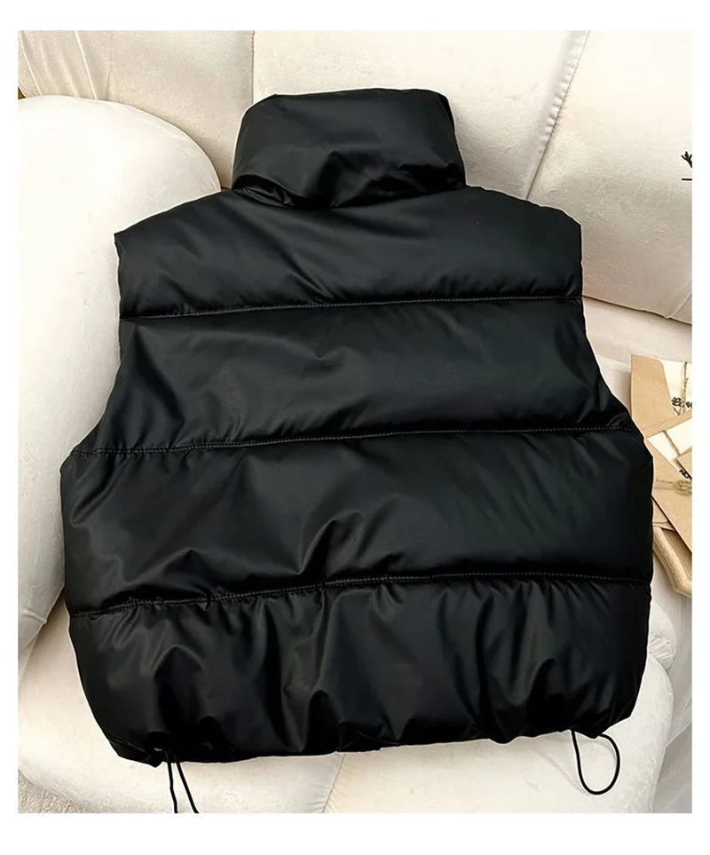 Gilet Doudoune Femme Sans Manches Col Montant Chaud Léger Casual Hiver – Veste Matelassée Élégante Confortable | Mode 2026