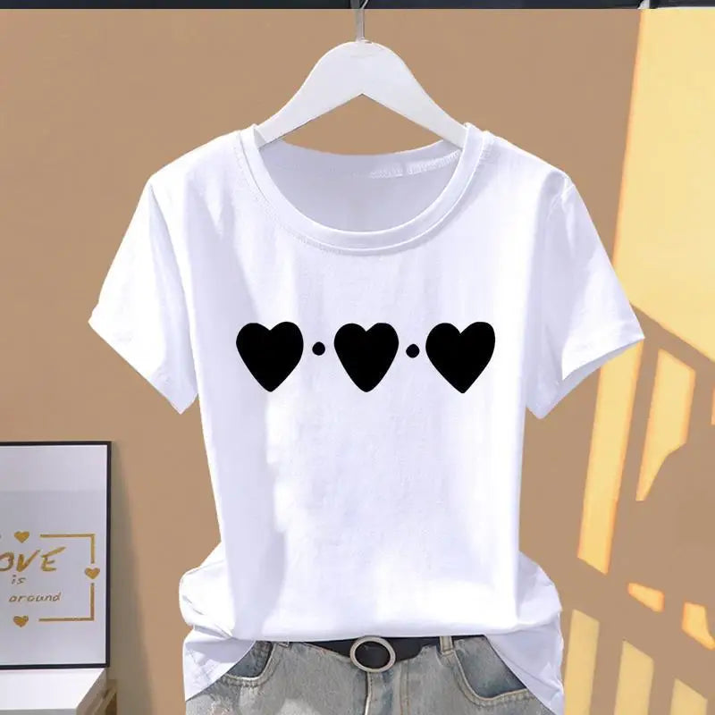 T-Shirt Modal Damen bedruckt A-Linie Rosa – Rundhals Kurzarm | Sportlich-Chicer Sommer-Stil