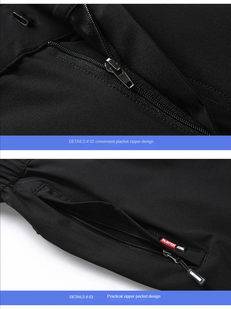 Pantalon Homme Grande Taille Soie de Glace Stretch Respirant Jambe Droite Séchage Rapide Élastique Été Confortable Léger Noir Jusqu'à 6XL – Pantalon Premium Grande Taille Soie de Glace Stretch Été | Mode Homme Grande Taille Premium